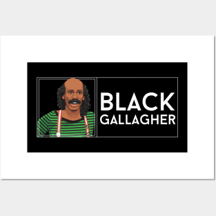 Black Gallagher Posters and Art